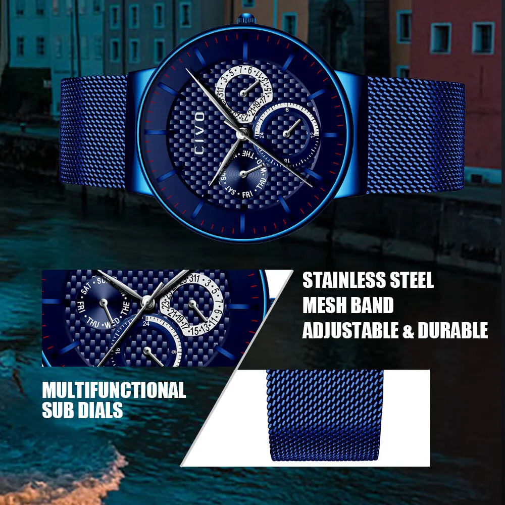 0047C | Quartz Men Watch | Mesh Band