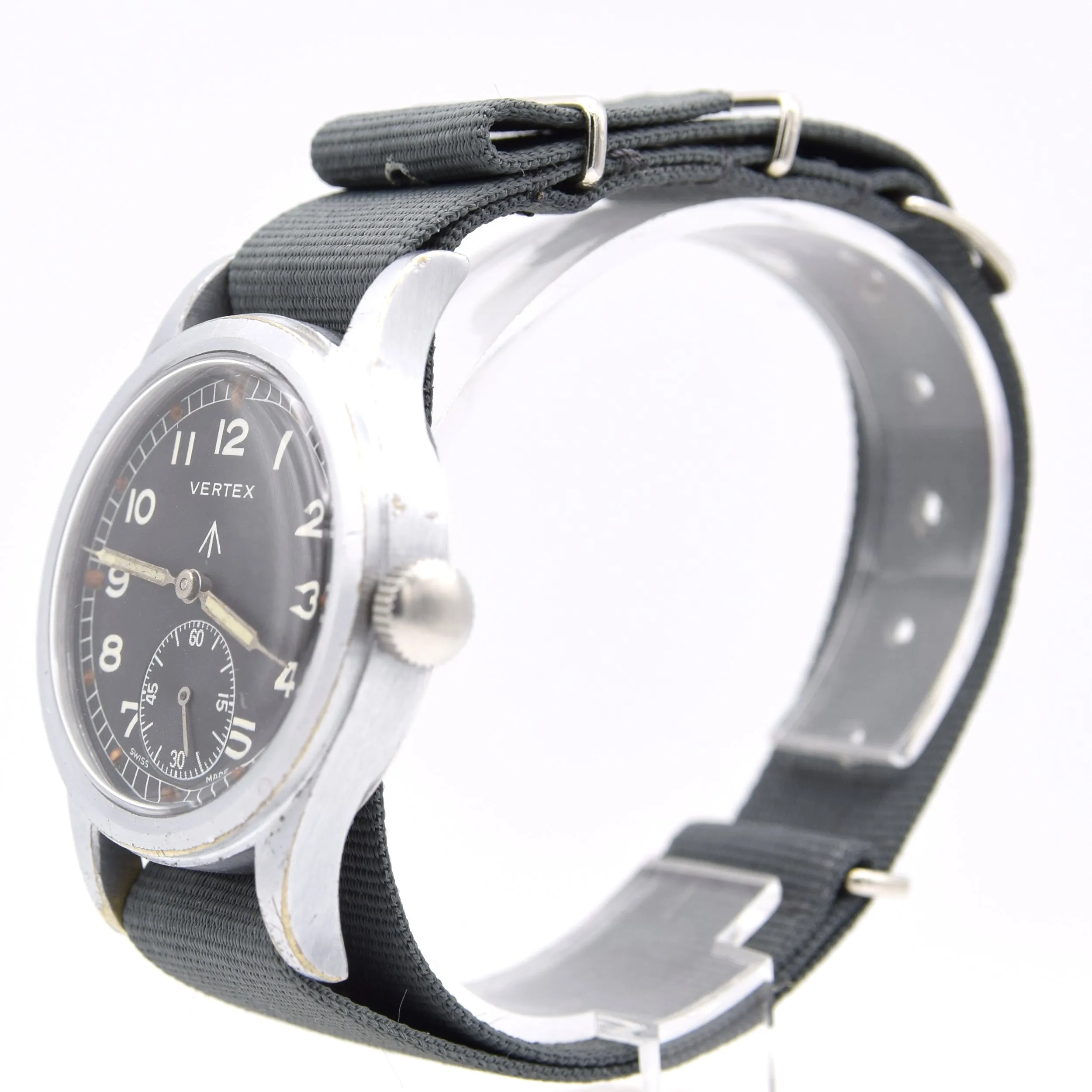 1945 Vertex watch co original British Military WWW Dirty Dozen Wristwatch Army issue