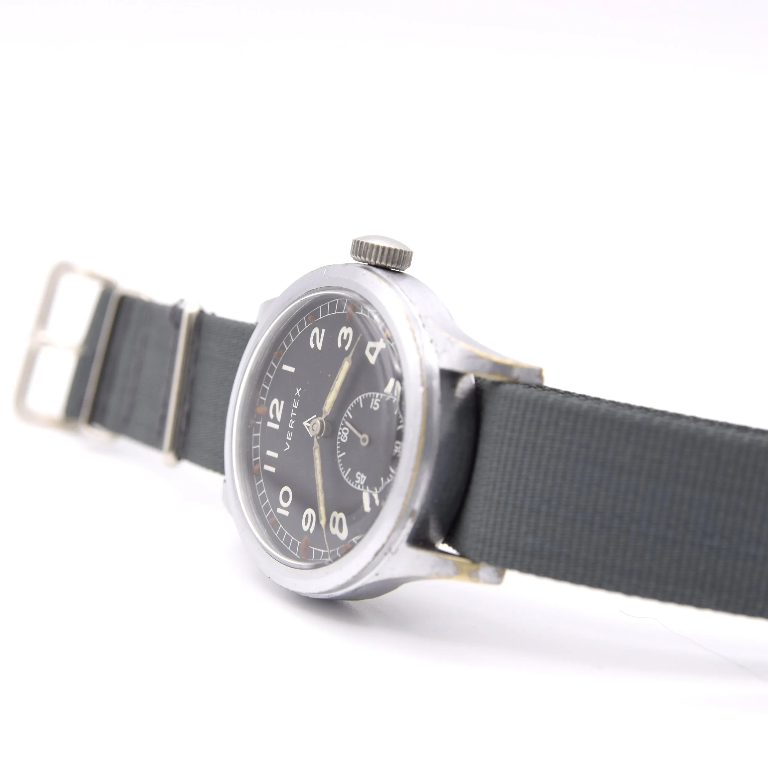 1945 Vertex watch co original British Military WWW Dirty Dozen Wristwatch Army issue