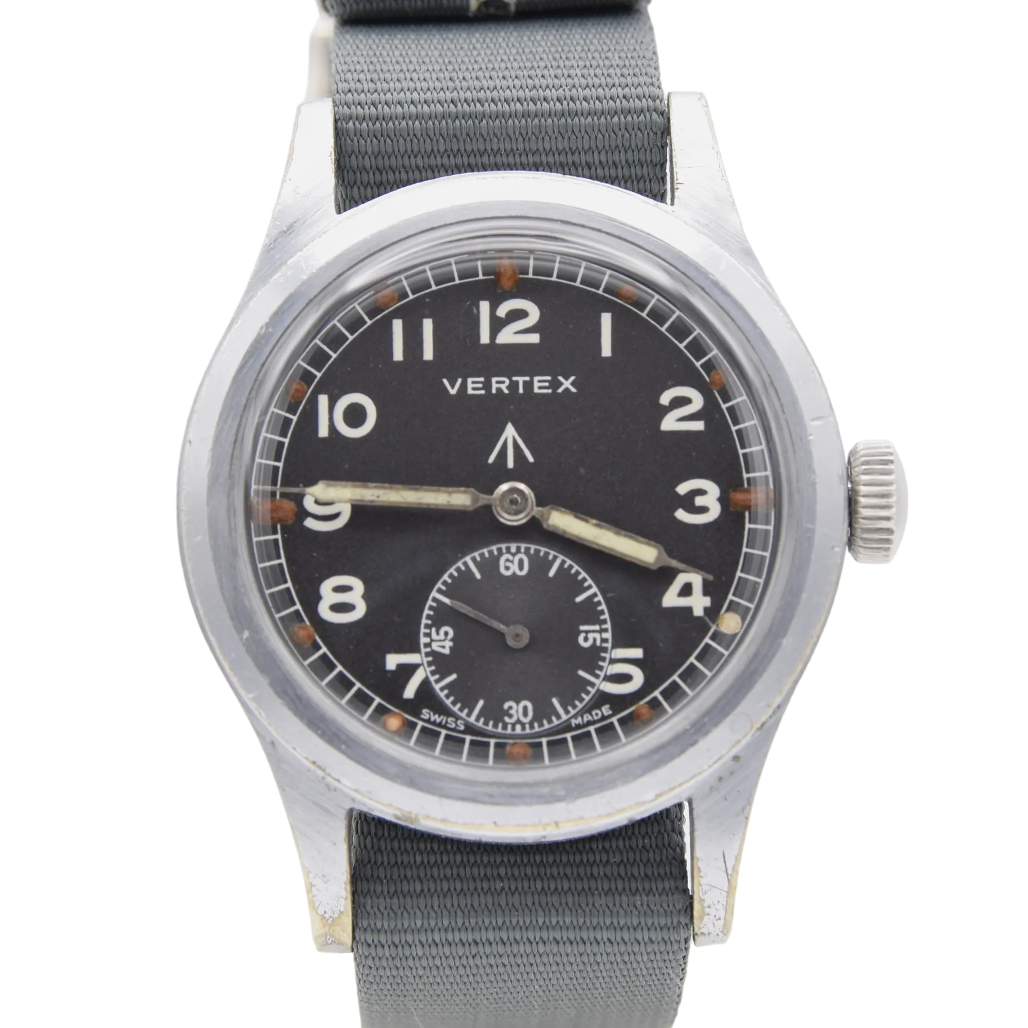 1945 Vertex watch co original British Military WWW Dirty Dozen Wristwatch Army issue