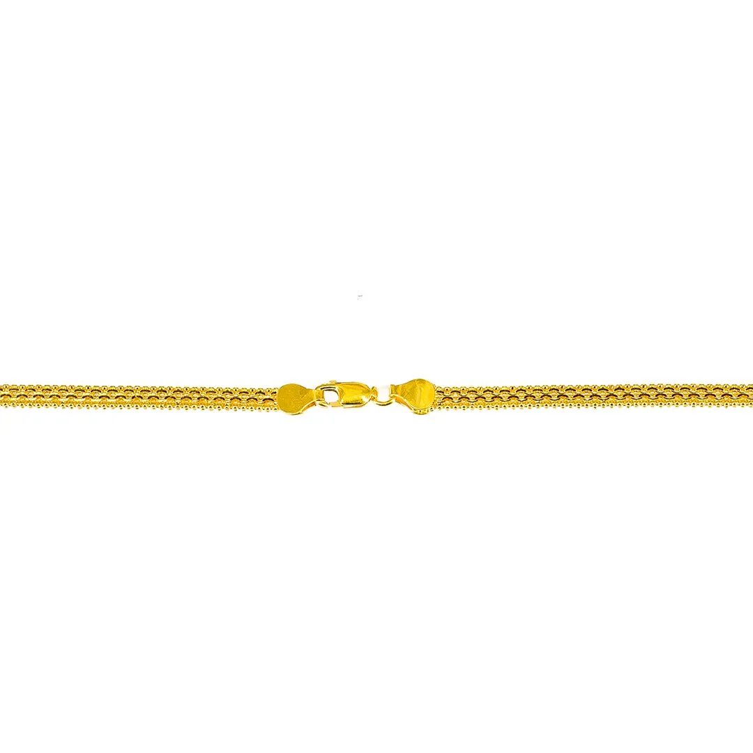 22K Yellow Gold Round Link Chain, 26.8 gm