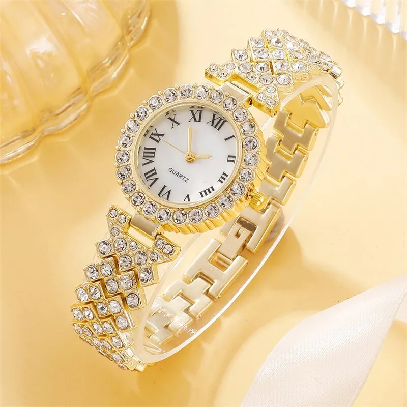 6-Piece Rhinestone Women's Watch Set