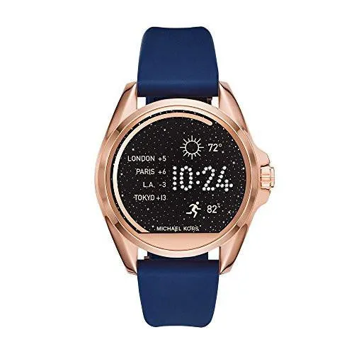 Access Bradshaw Navy Silicone Smartwatch Strap Mkt9002