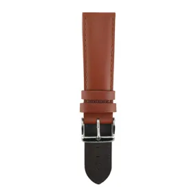 ARIES GOLD AMBER BROWN AG-L0012 LEATHER STRAP