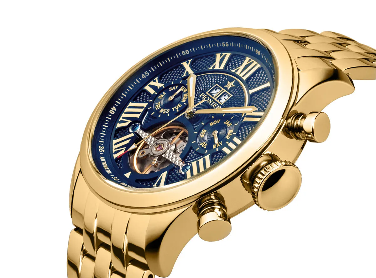 Automatic Havana P7001-8 | Gold | Pionier Germany