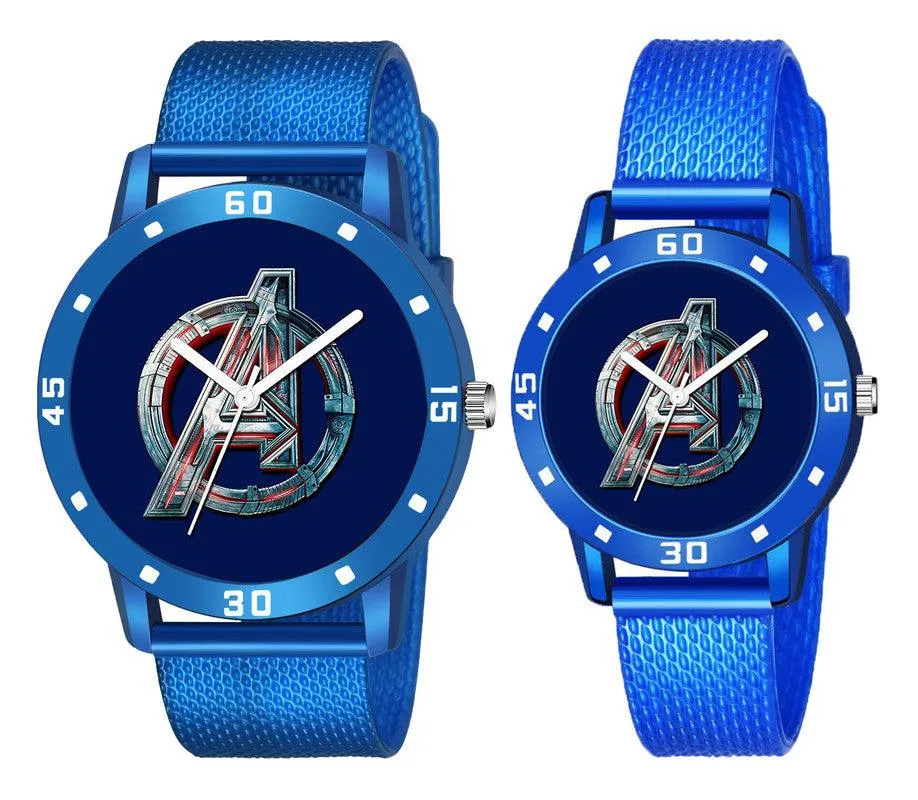 Avenger Dial PU Strep Couple Analog Watch - For Men & Women Analog Watch - For Couple