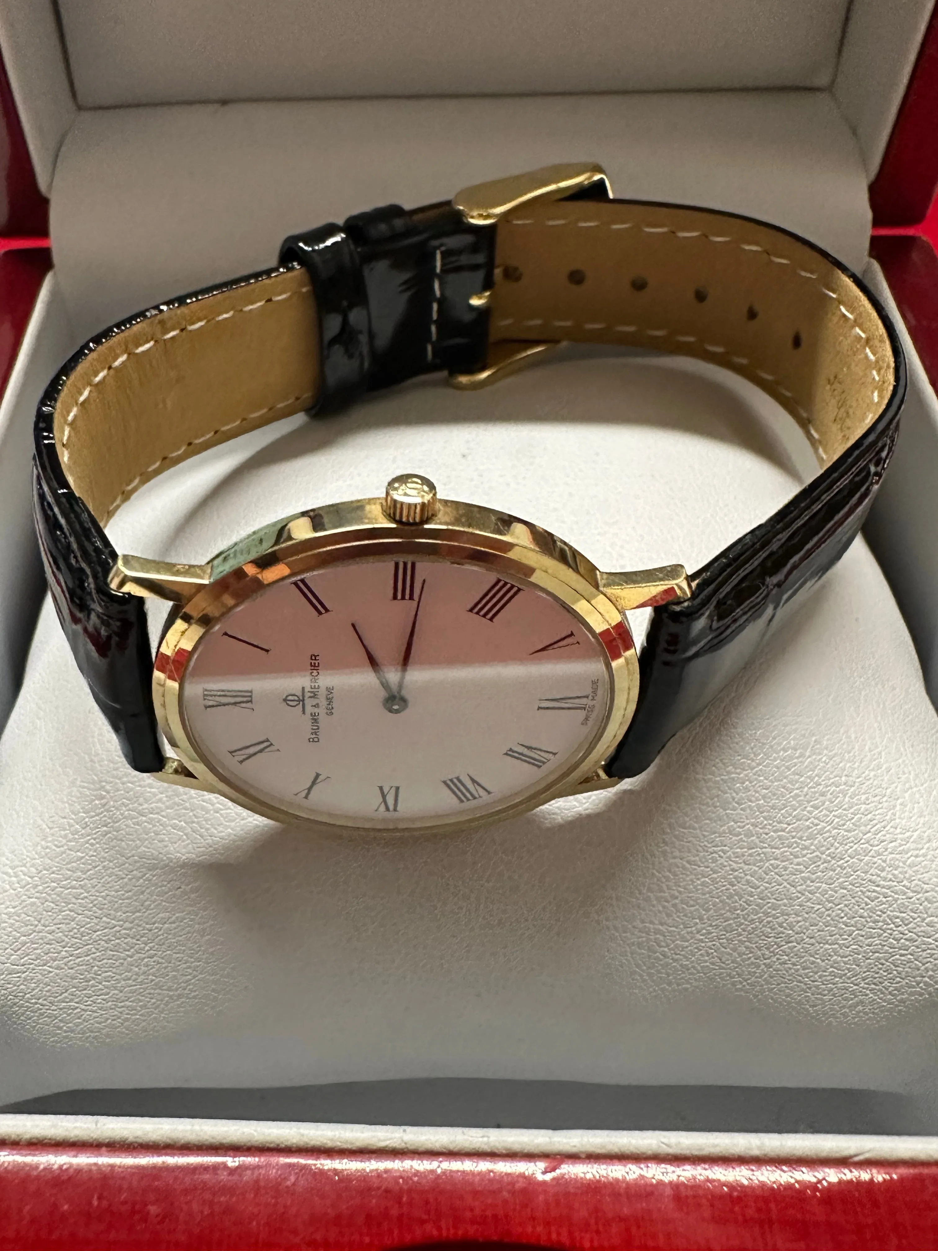 Baume & Mercier Solid YG Off-White Dial Brand New Unisex Watch- $10K APR w/ COA!