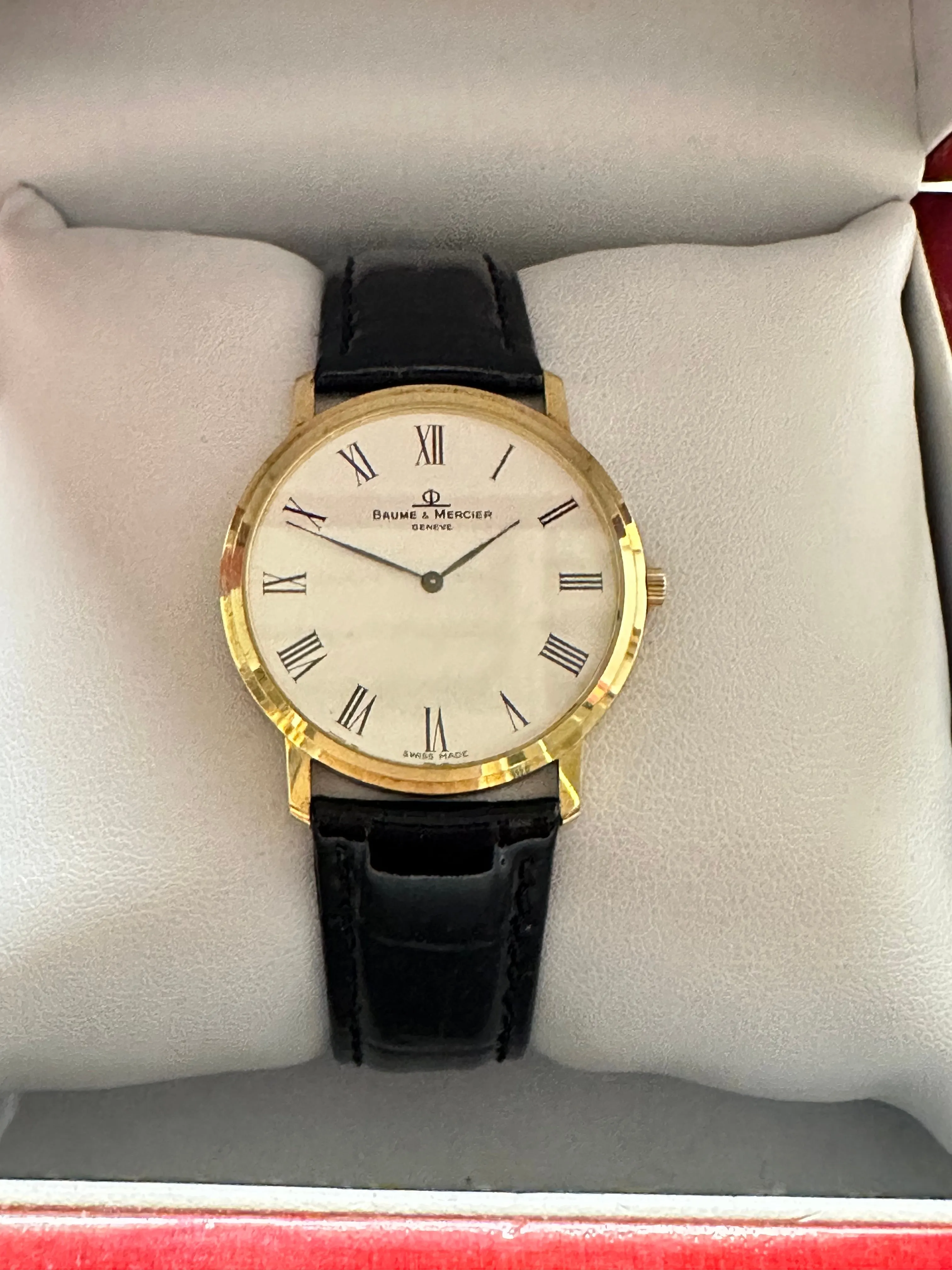 Baume & Mercier Solid YG Off-White Dial Brand New Unisex Watch- $10K APR w/ COA!