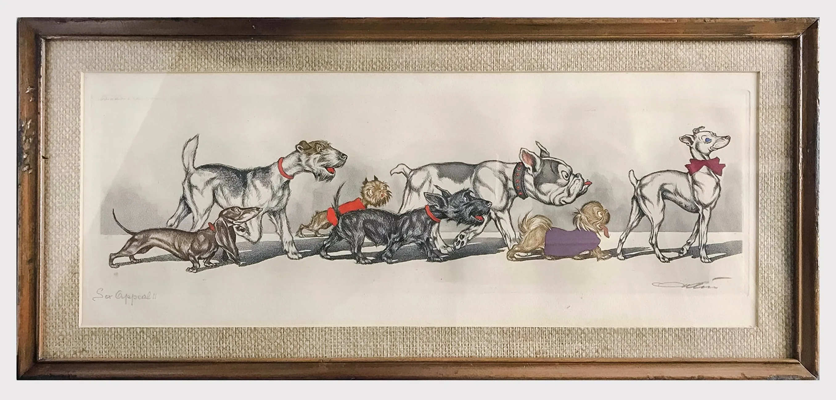 Boris O’klein “Sex Appeal!!” 1950s Hand Painted Etching - $5K APR Value w/ CoA!  