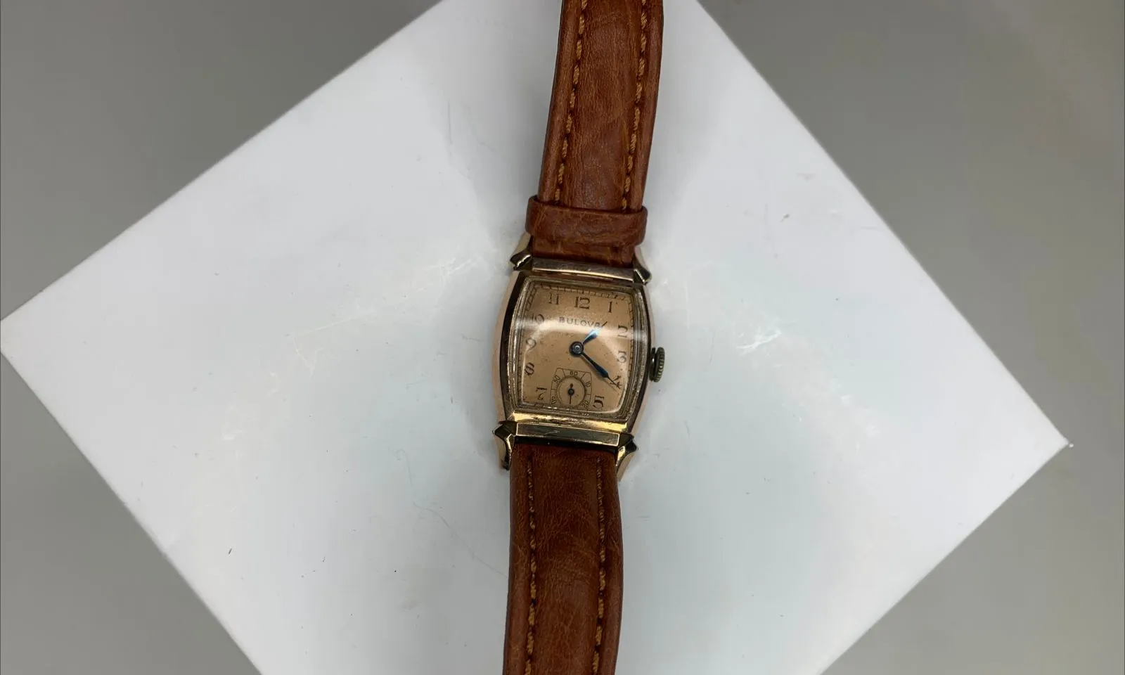 BULOVA Vintage 1940/50s Unisex Watch Rose Gold Tone SS SubSecond - $6K APR w COA