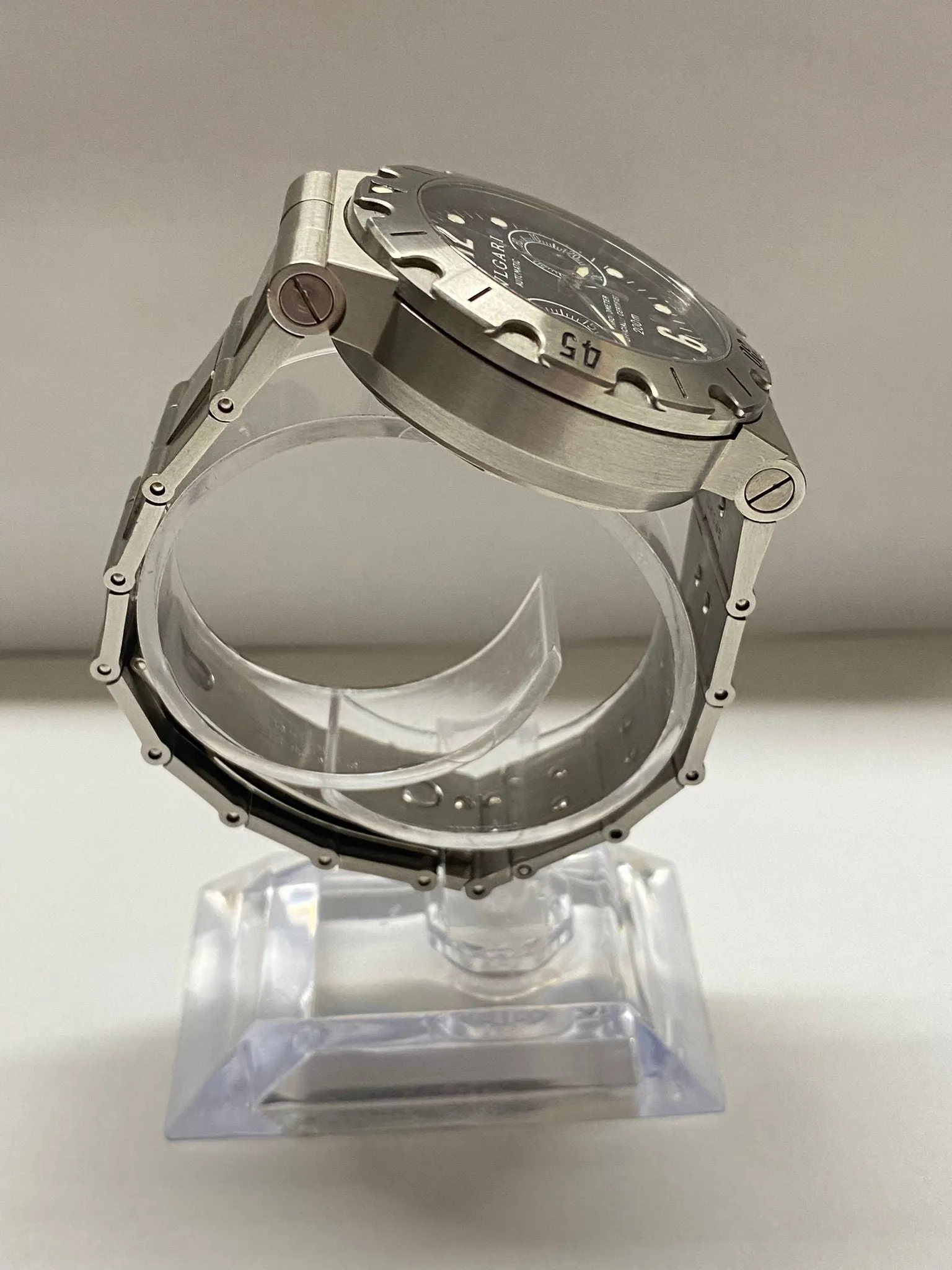 BVLGARI SS Jumbo Chronograph Spectacular Brand New Men's Watch - $15K APR w/ COA!