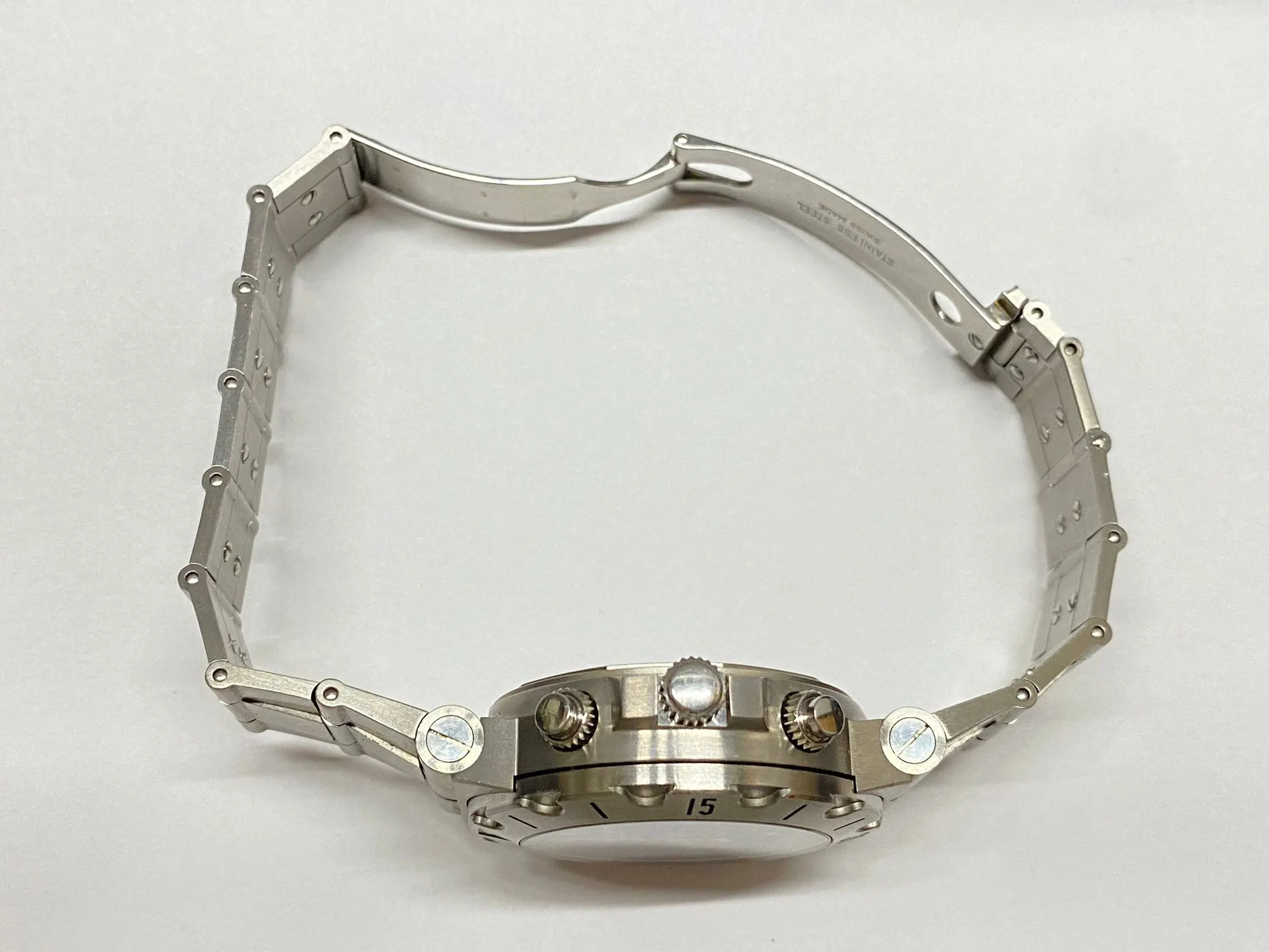 BVLGARI SS Jumbo Chronograph Spectacular Brand New Men's Watch - $15K APR w/ COA!