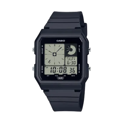 Casio  Unisex Watch Digital Display, Black Dial Black Resin Strap, LF-20W-1ADF
