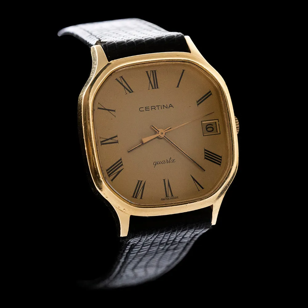 Certina  - 1980s 18KT Gold  Coronation