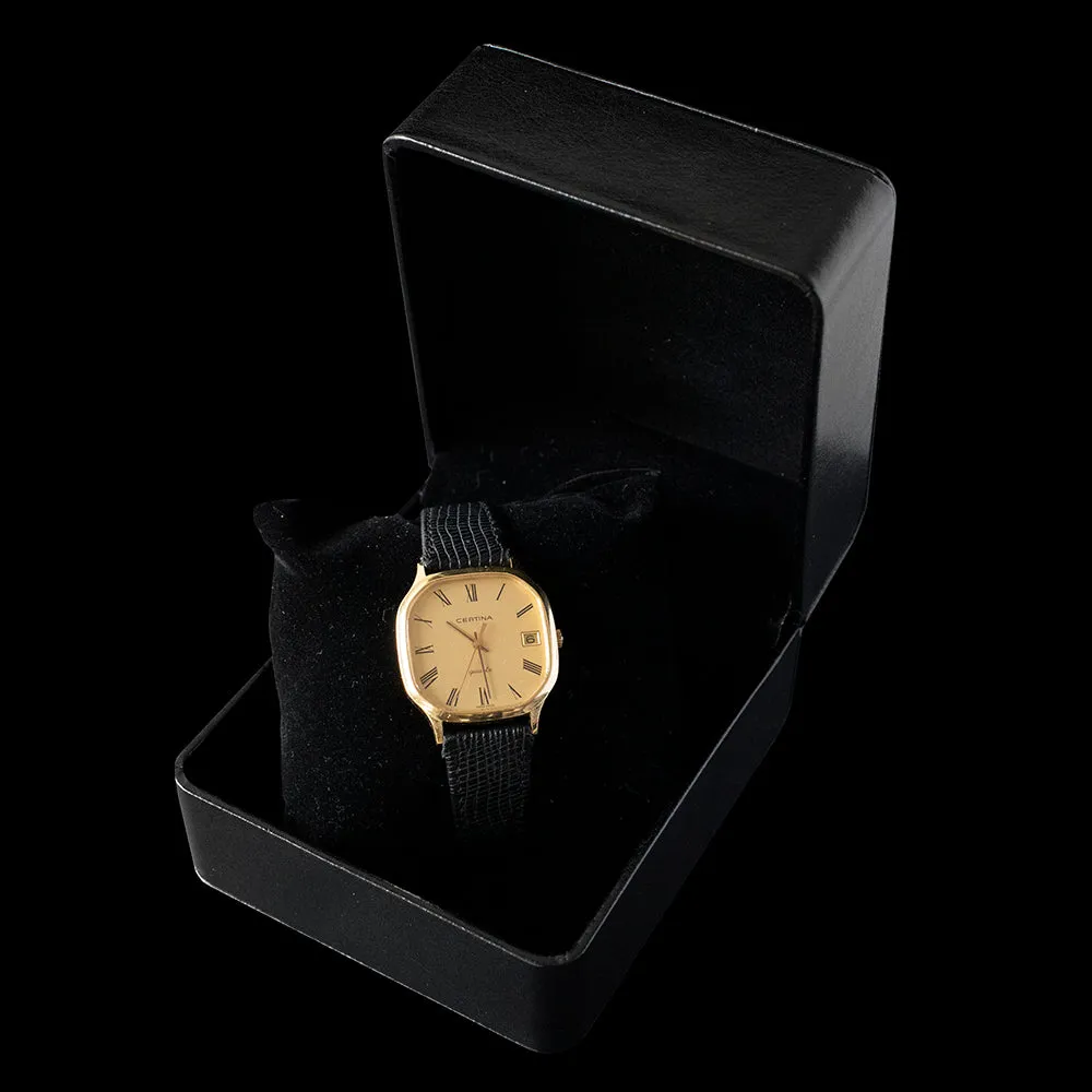 Certina  - 1980s 18KT Gold  Coronation
