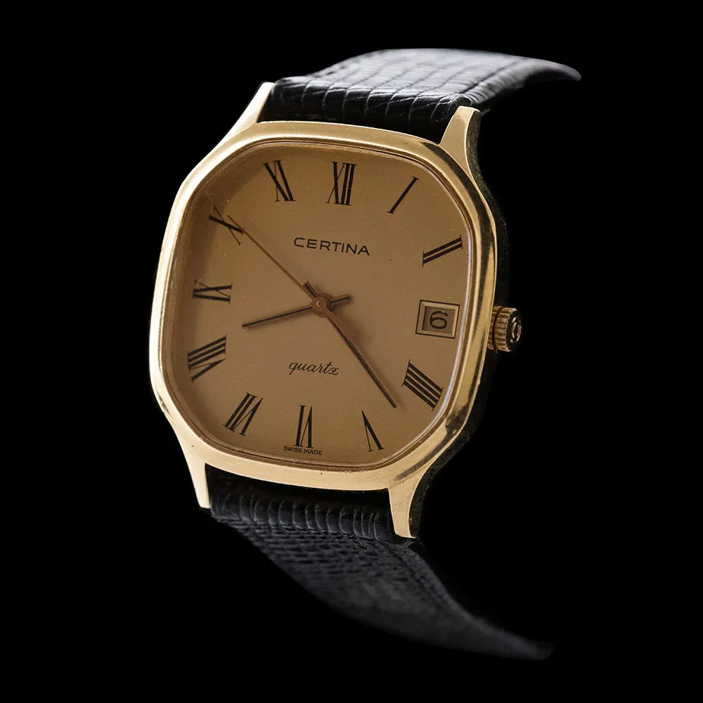 Certina  - 1980s 18KT Gold  Coronation