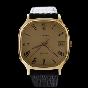 Certina  - 1980s 18KT Gold  Coronation