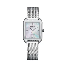 Citizen EM0491-81D - Ladies Square Dial Eco-Drive Dress Watch