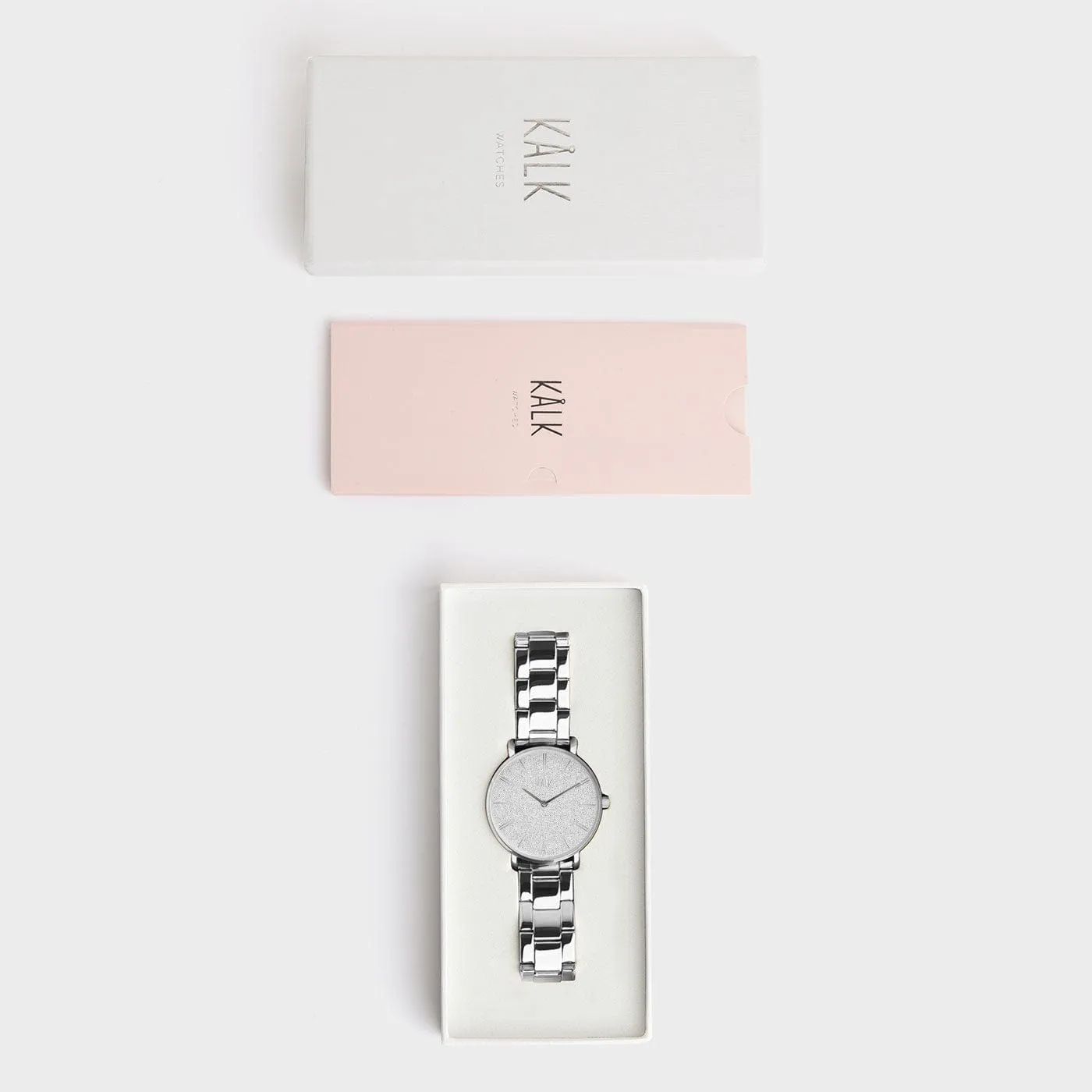 Classy Silver / Glitter Watch