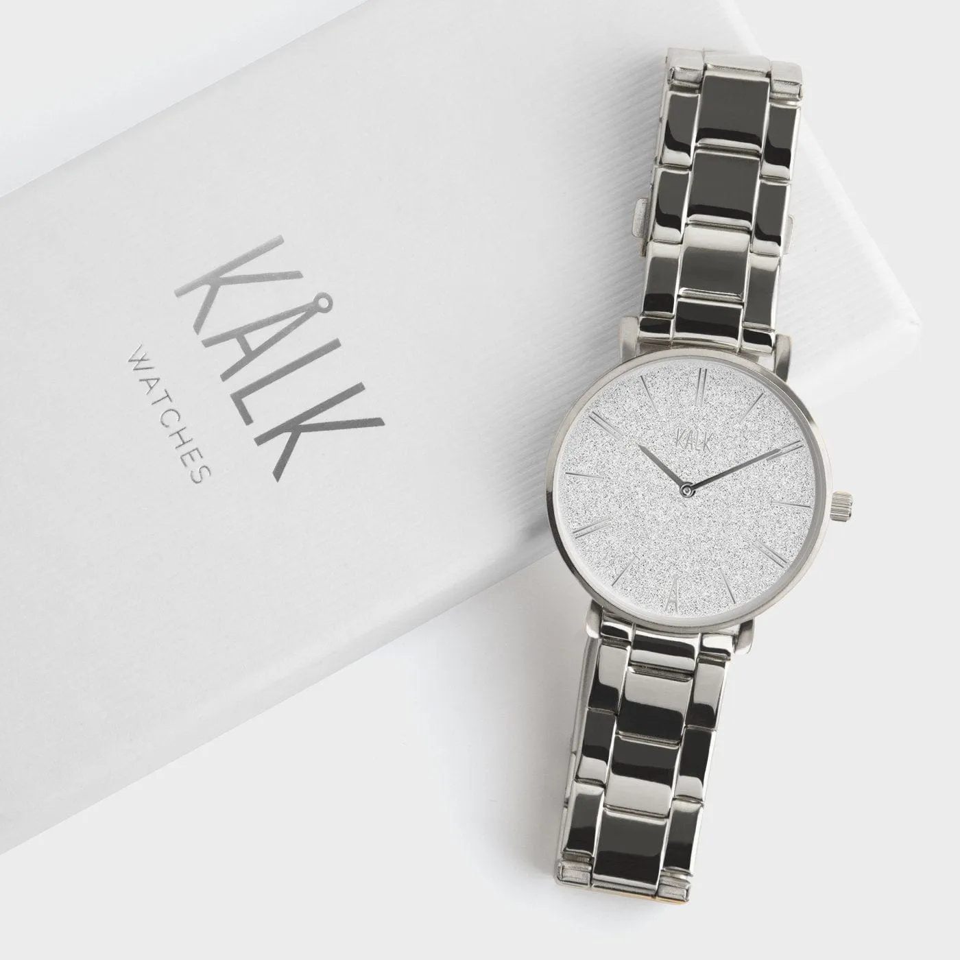 Classy Silver / Glitter Watch