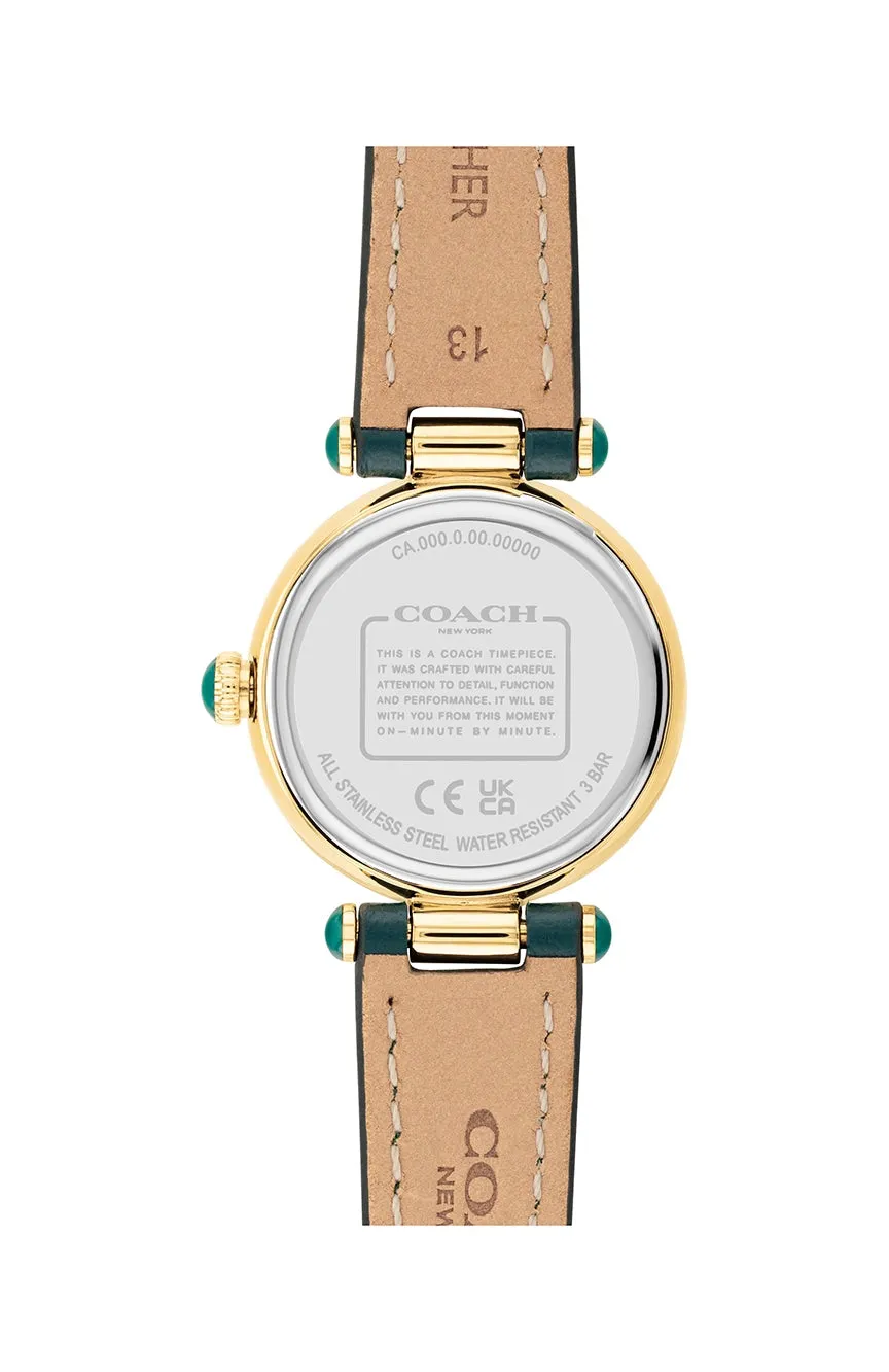 Coach Cary Emerald Green Leather Strap Women's Watch 14503951