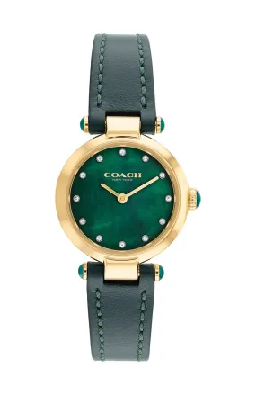 Coach Cary Emerald Green Leather Strap Women's Watch 14503951