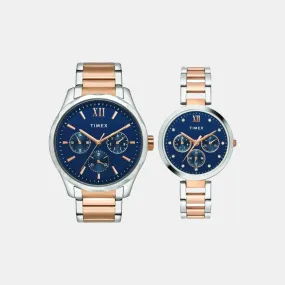 Couple Blue Couple Chronograph Stainless Steel Watch TW00PR267