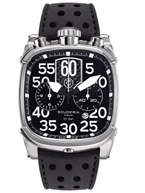 CT Scuderia SCRAMBLER SATURNO Steel Black Swiss Made Mens Watch CWEF00119