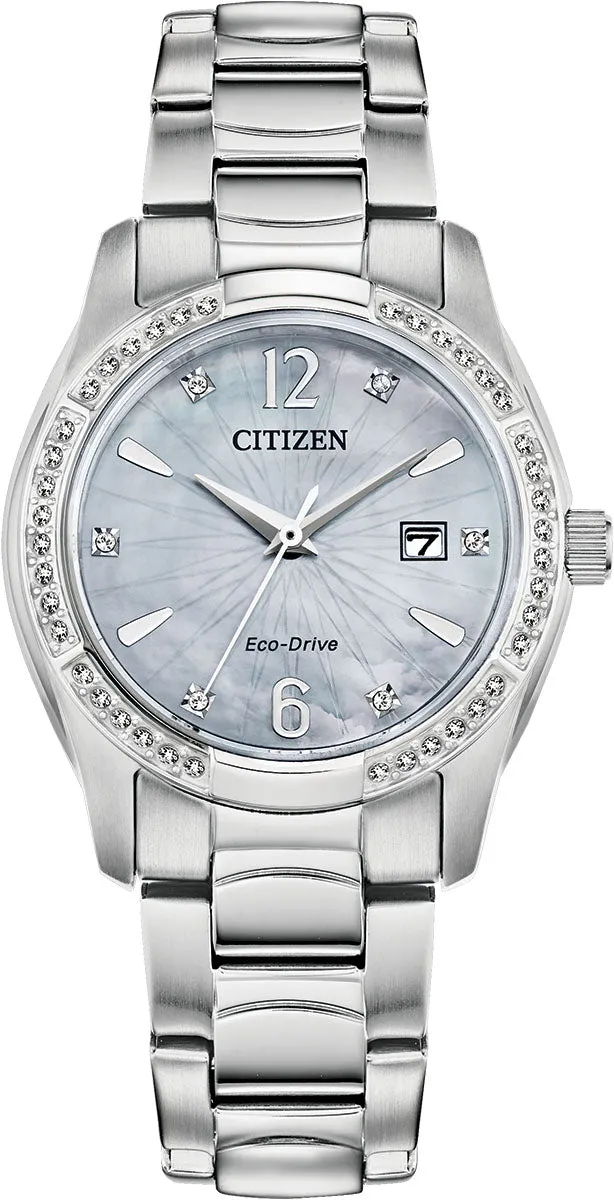 CTZ Watch Silhouette Crystal Eco Drive Ladies