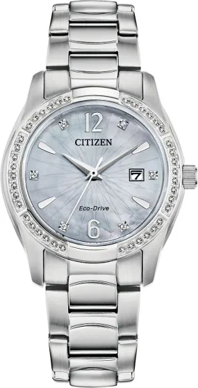 CTZ Watch Silhouette Crystal Eco Drive Ladies