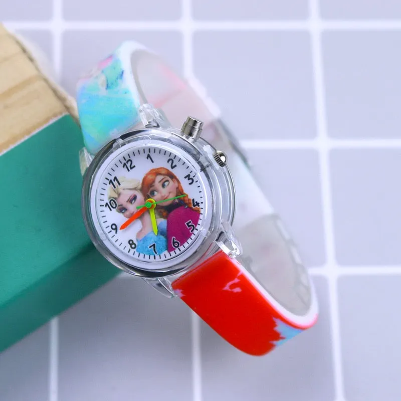 Disney Princess Elsa Watches for Girls, Silicone Strap