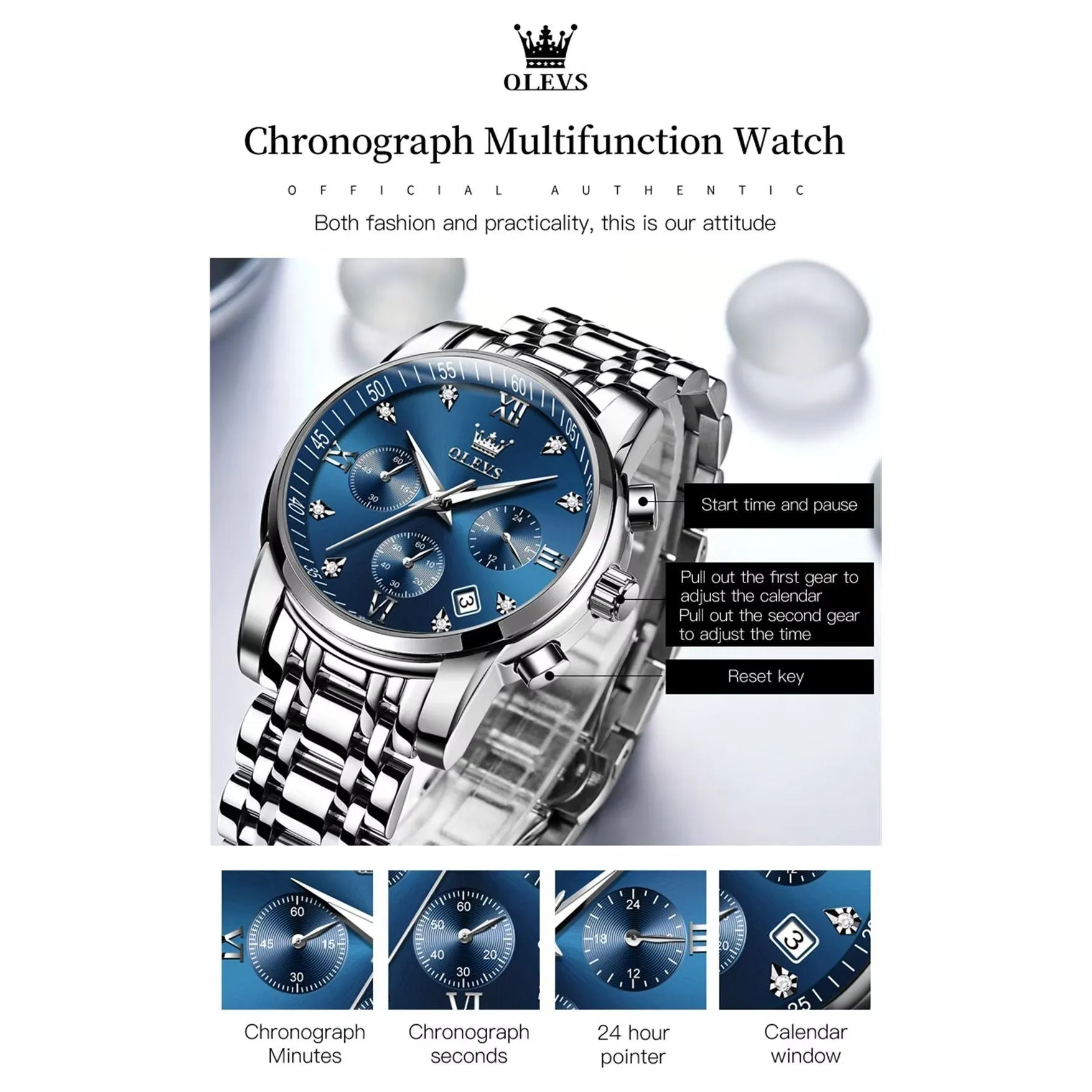 Ebonique Elegance Wristwatch