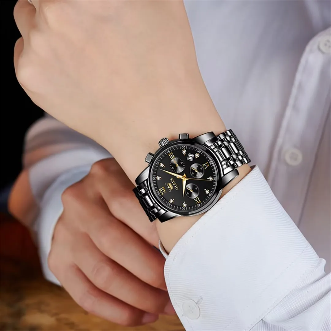 Ebonique Elegance Wristwatch