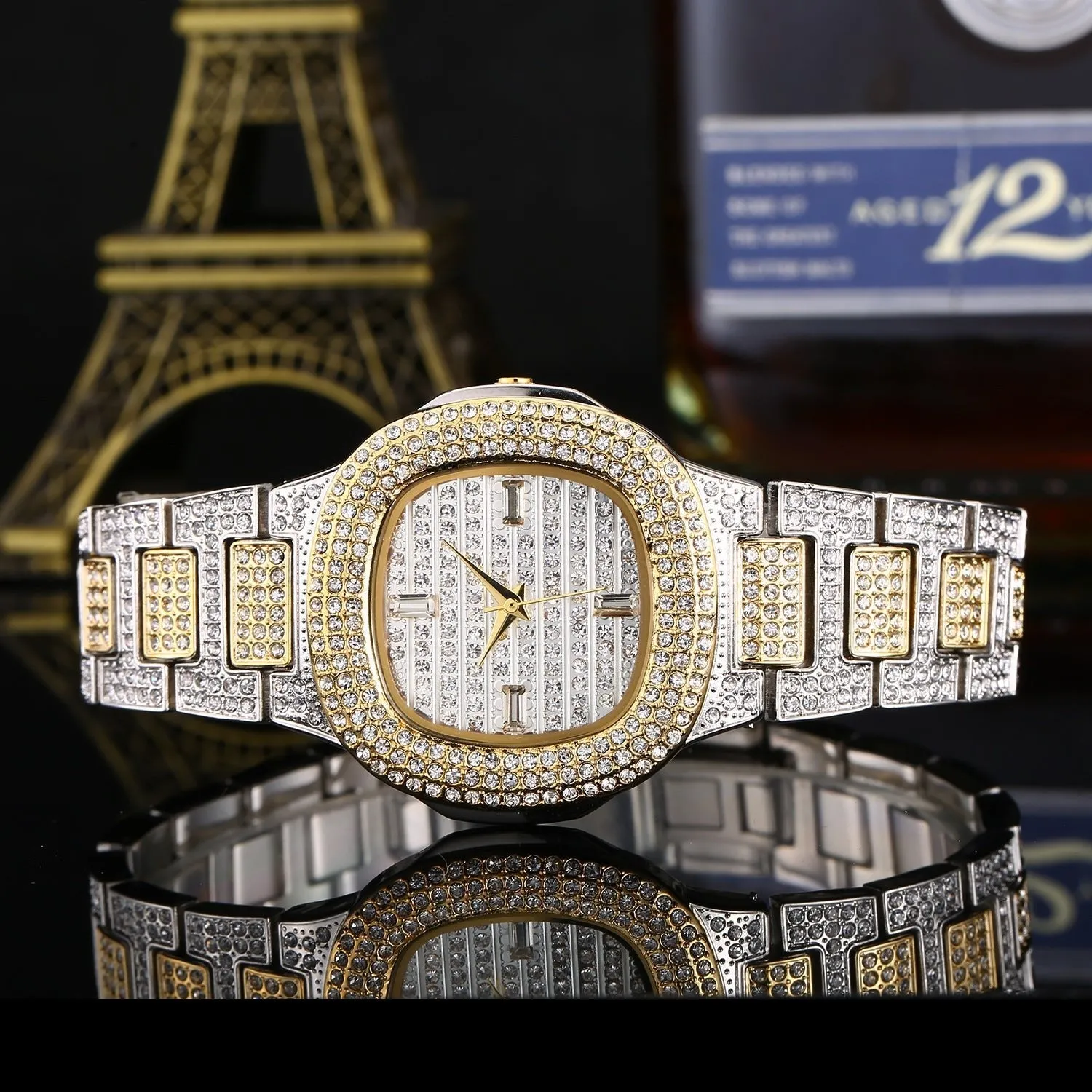 Elegant Diamond-Accented Fashion Watch