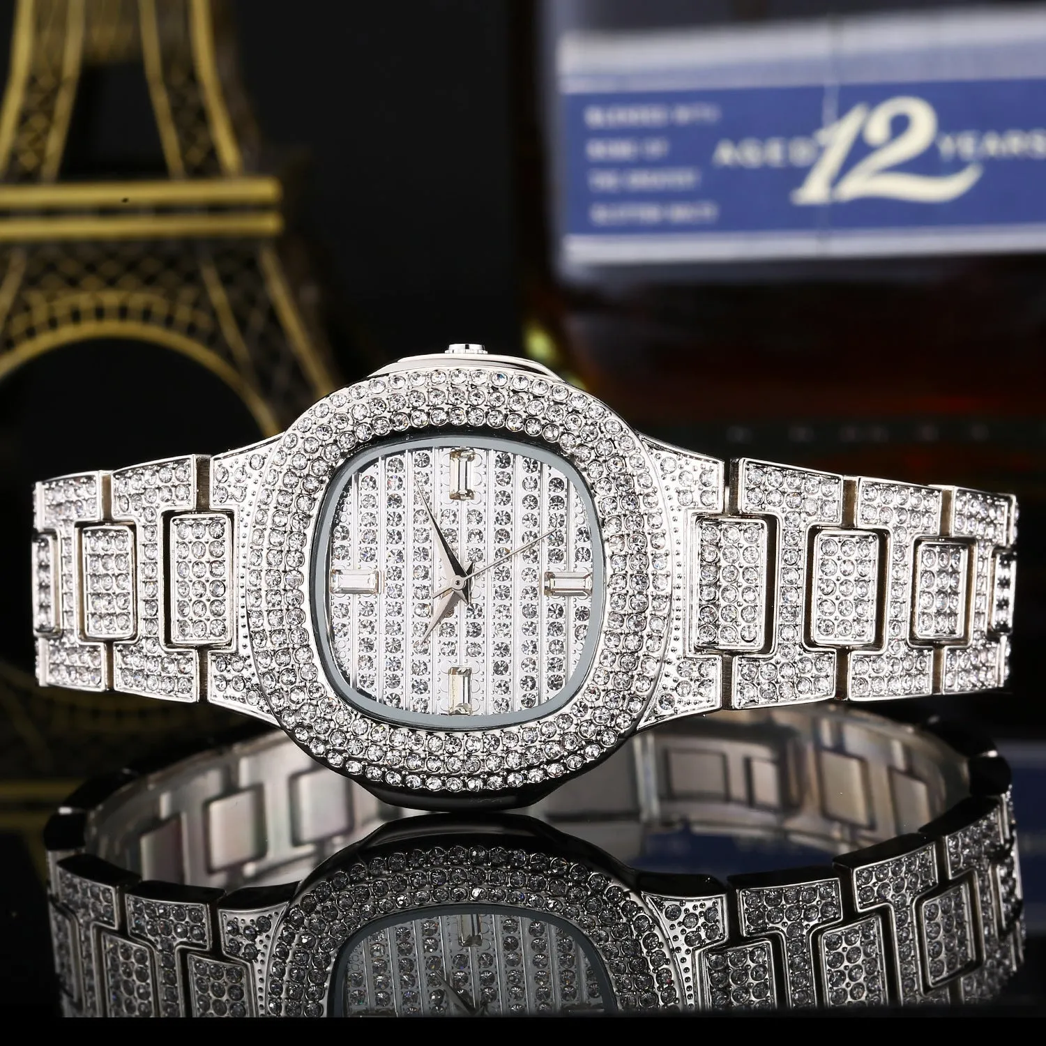 Elegant Diamond-Accented Fashion Watch