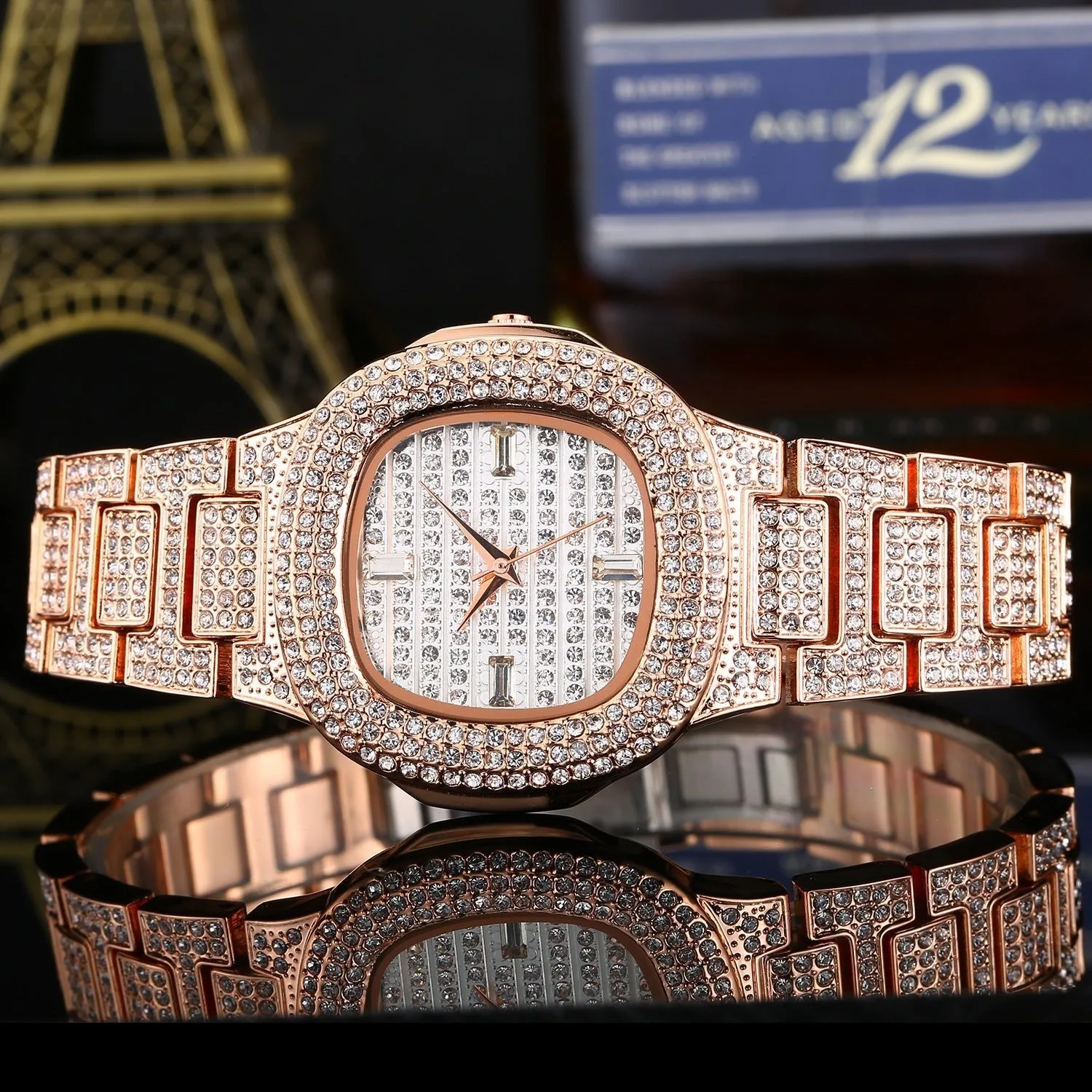 Elegant Diamond-Accented Fashion Watch