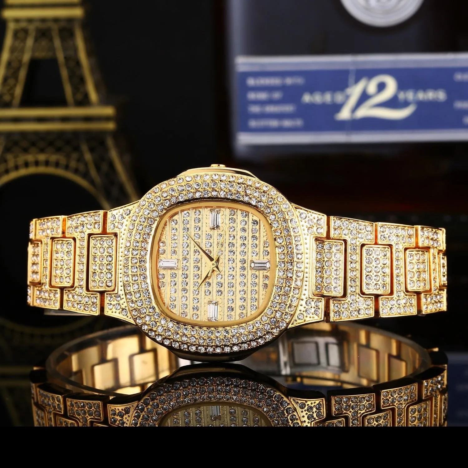 Elegant Diamond-Accented Fashion Watch