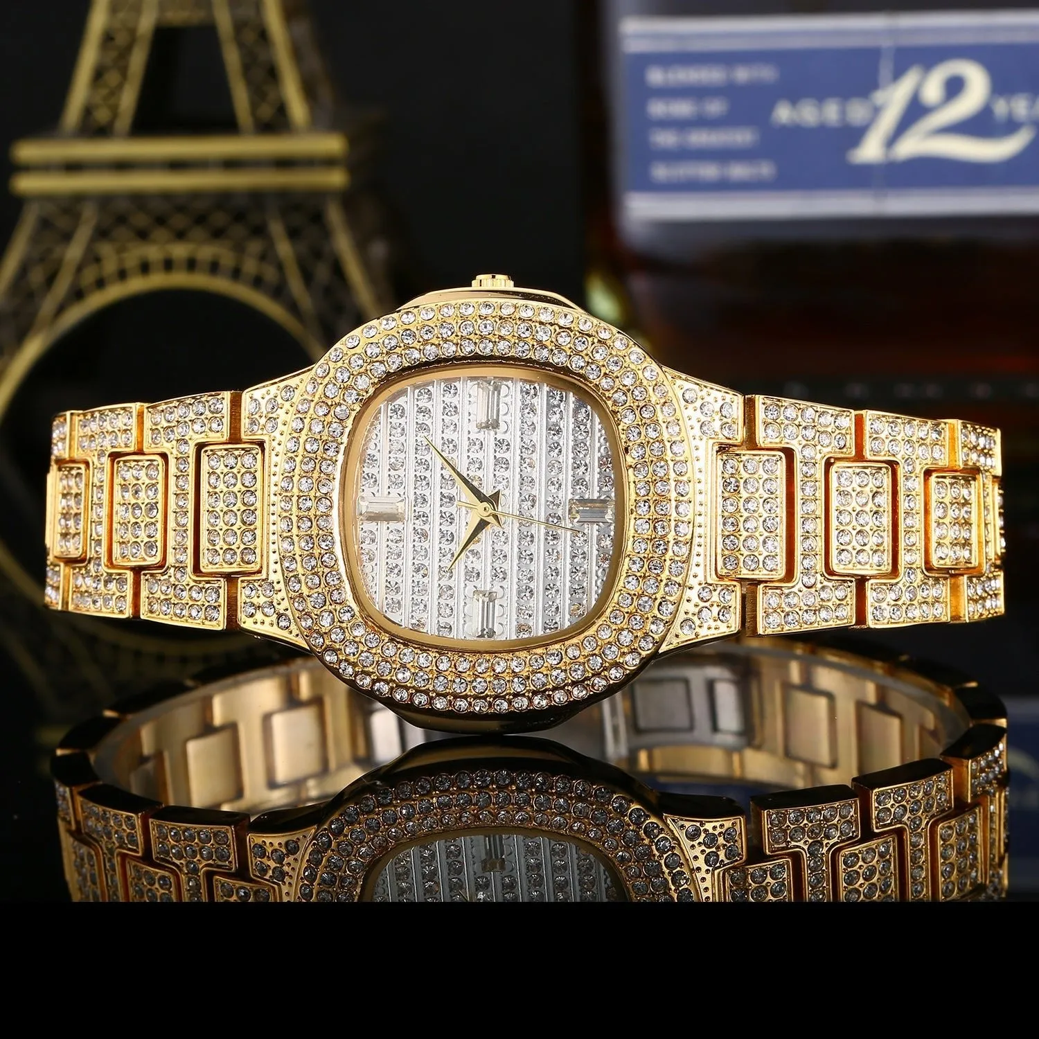 Elegant Diamond-Accented Fashion Watch