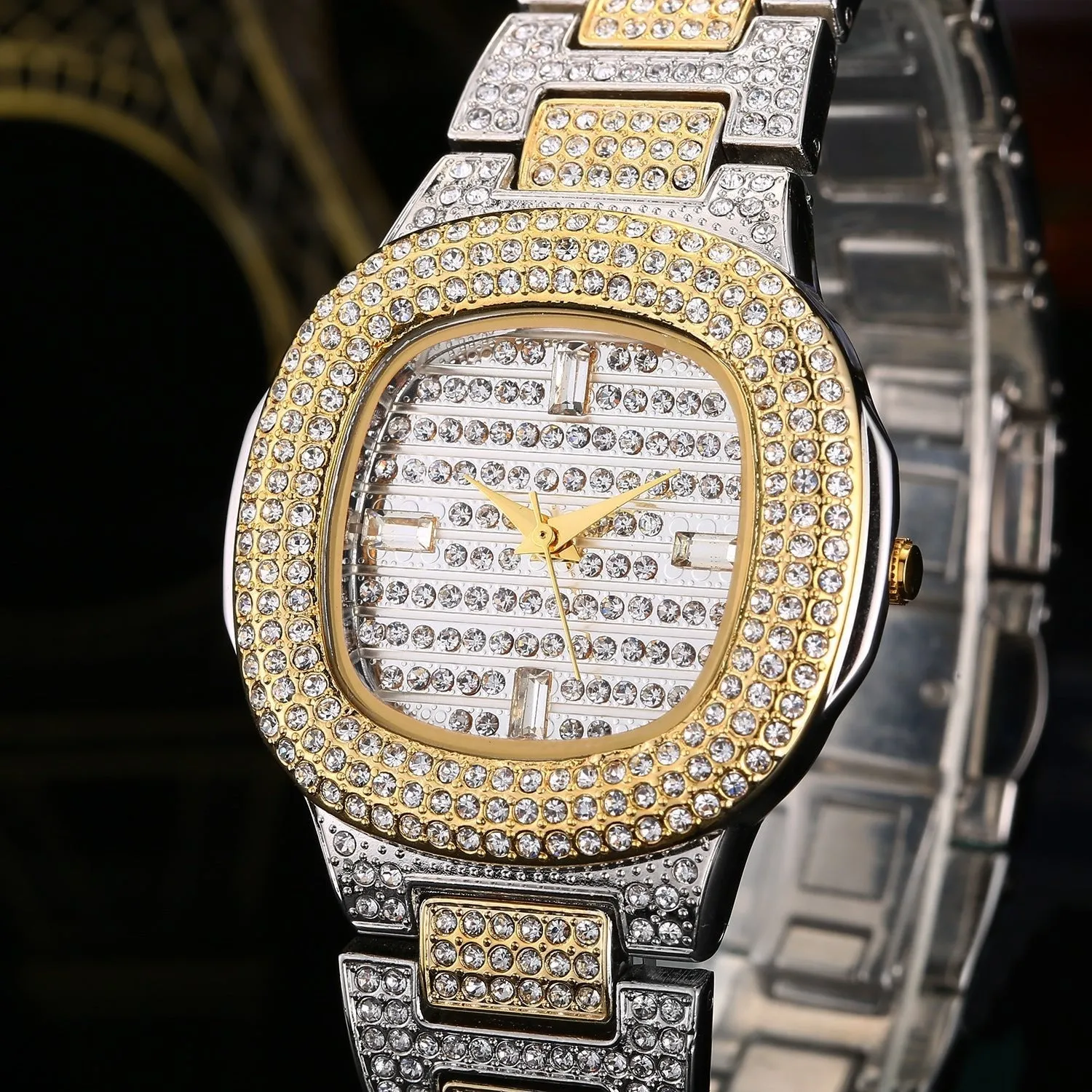 Elegant Diamond-Accented Fashion Watch