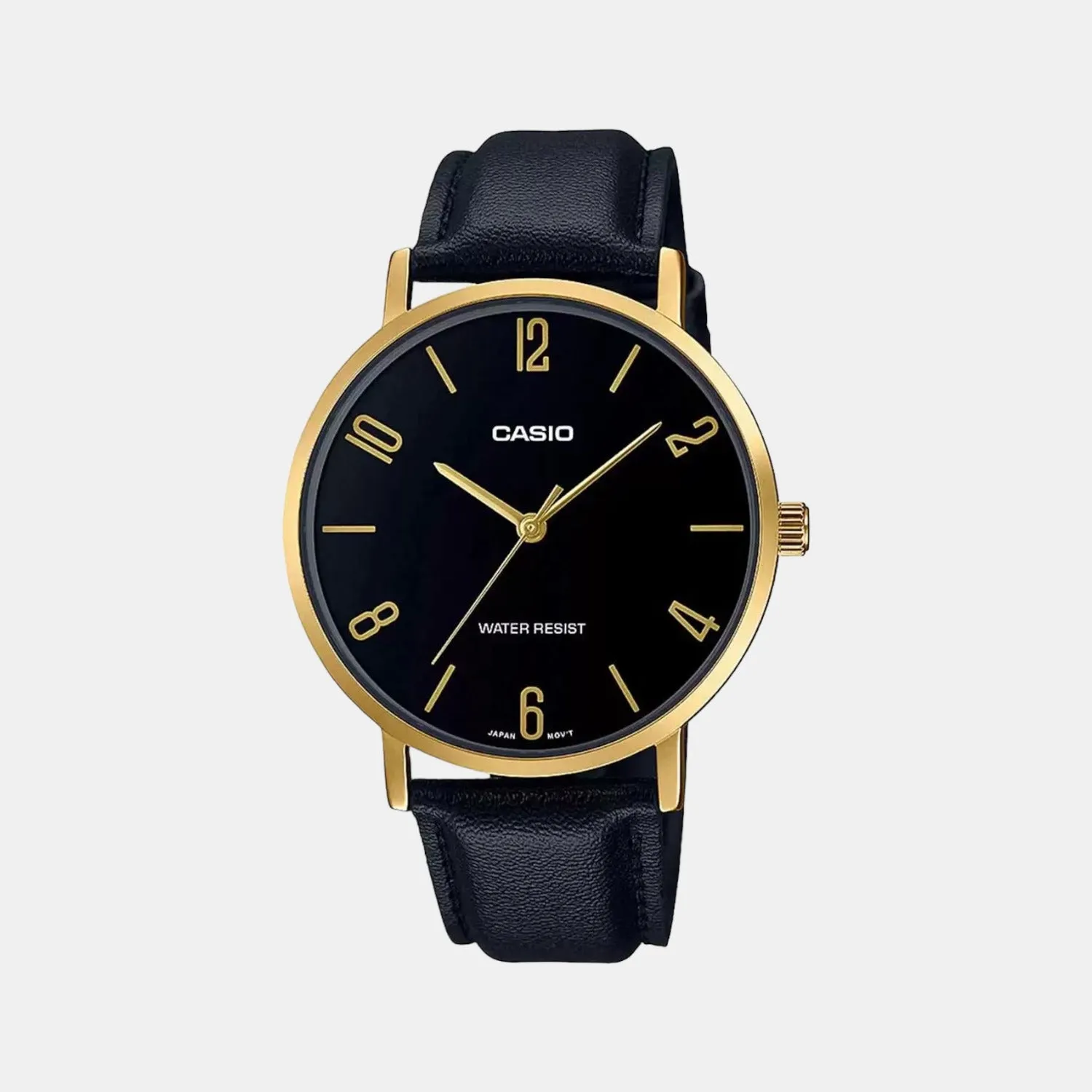 Enticer Men's Analog Leather Watch A1819 - MTP-VT01GL-1B2UDF