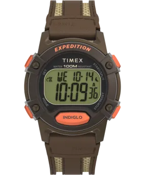 Expedition CAT5 40mm Leather and Fabric Strap Watch