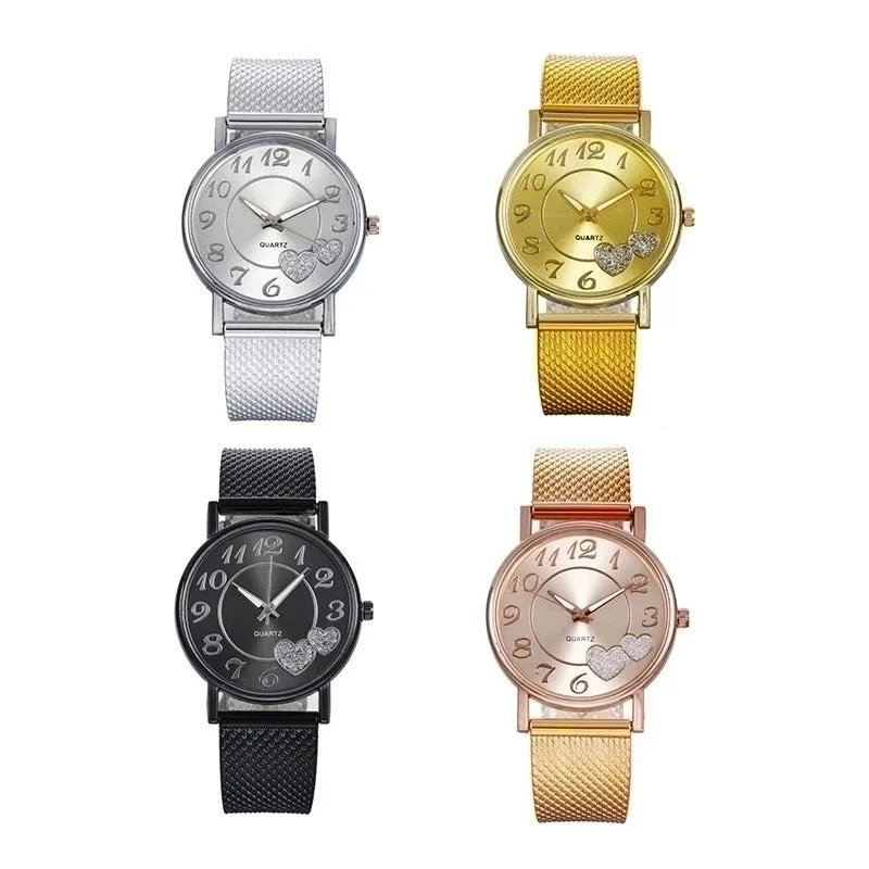 Fashion Heart Shape Buckle Quartz Women's Watches