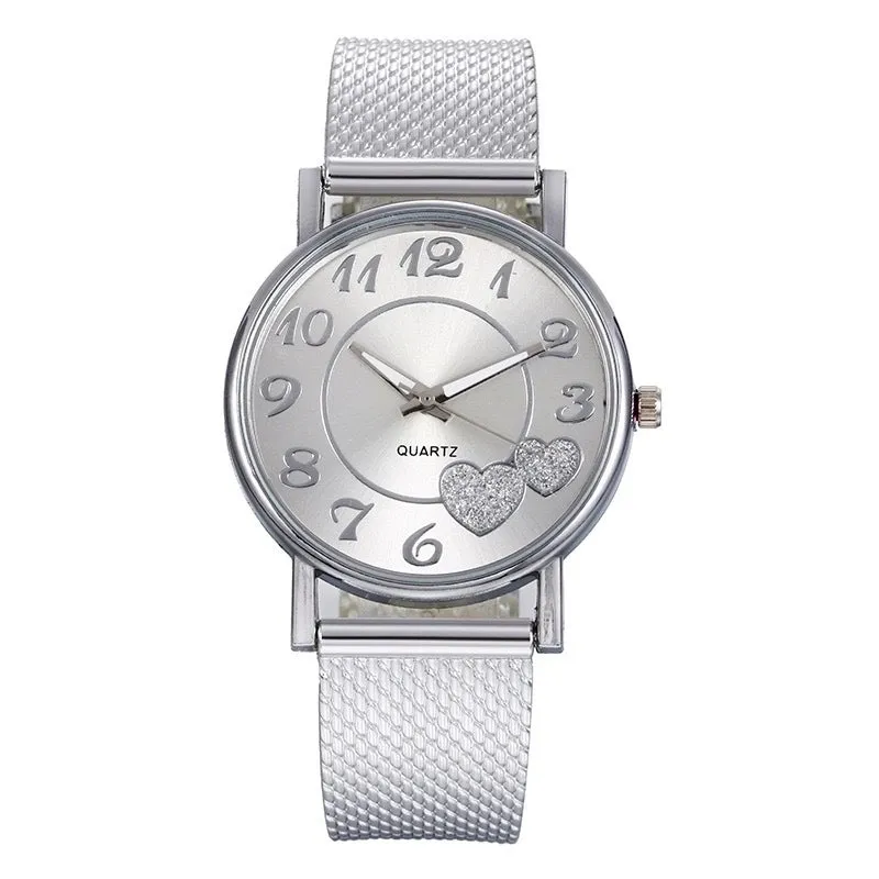 Fashion Heart Shape Buckle Quartz Women's Watches