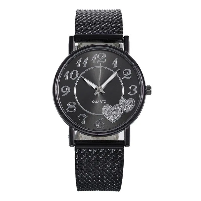 Fashion Heart Shape Buckle Quartz Women's Watches