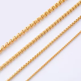 Fashion High Quality Gold Color Stainless Steel Necklace For Women Men Gold Jewelry Chain
