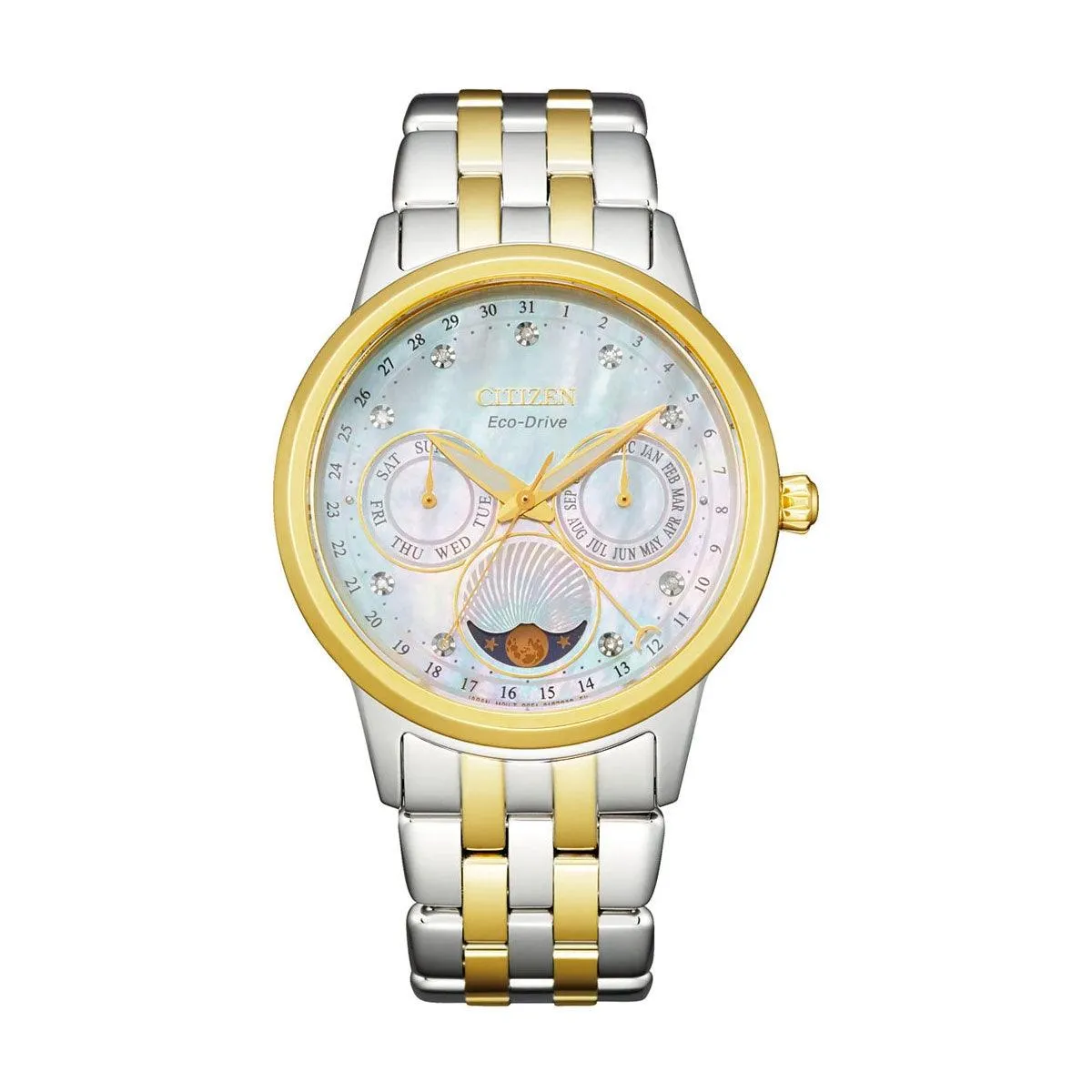 FD0000-52N - Ladies Diamond Set Eco-Drive Two Tone Dress Watch