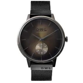 FILTON BLACK CASE & BLACK MESH STRAP WITH OCHRE DIAL LTD EDITION
