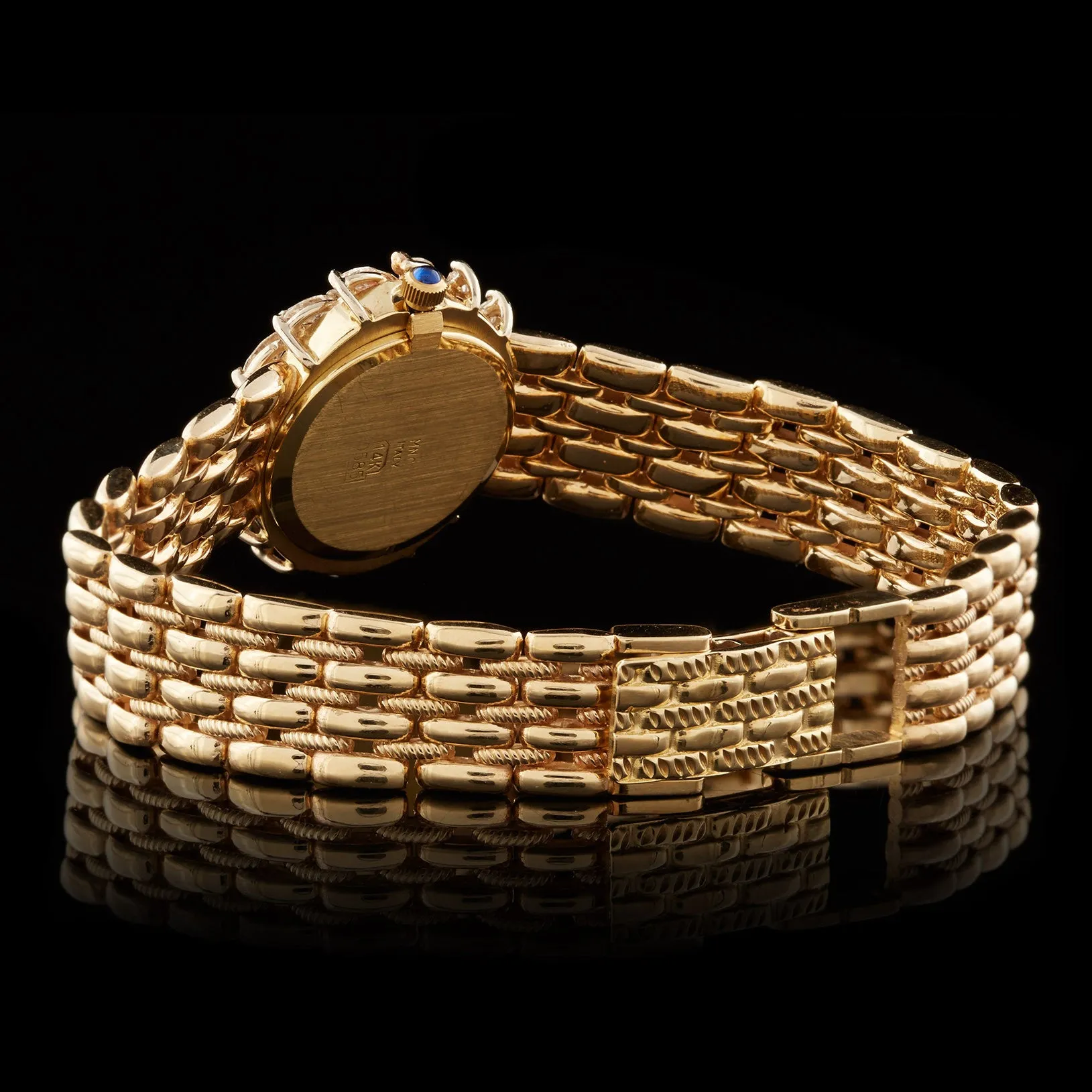 Geneve Ladies Watch with Diamond Bezel