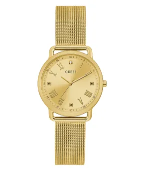 Guess GW0031L2 Gold Mesh Strap Women Watches