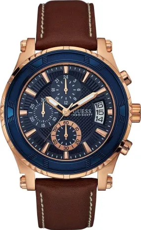Guess Navy Round Quartz Men's Watch W0673G3
